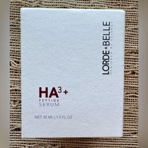 Lorde + Belle HA3+ Peptide Serum with Pure Hyaluronic Acid - New in Box